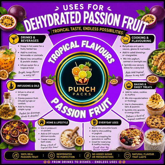 Dehydrated Passion Fruit Slices | Elevate your Cocktails and Soft Drinks | Packs of 20 Servings!