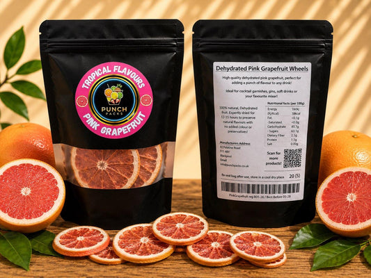 Dried Grapefruits Slices | Elevate your Cocktails & Soft Drinks | Packs of 100g