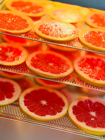 Dehydrated Pink Grapefruit Wheels | Elevate your Cocktails and Soft Drinks | Packs of 15 Servings!