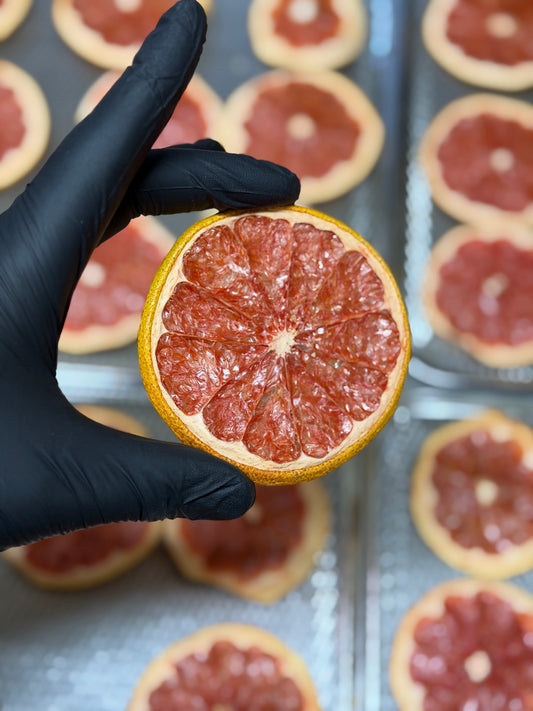 Dehydrated Pink Grapefruit Wheels | Elevate your Cocktails and Soft Drinks | Packs of 15 Servings!