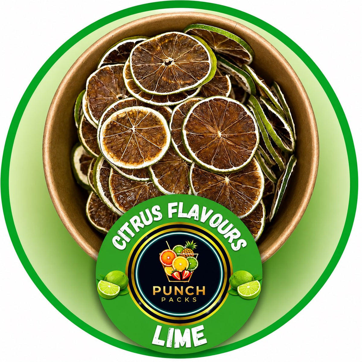 Lime Fruit Bowl | Dried Lime Slices | 75g