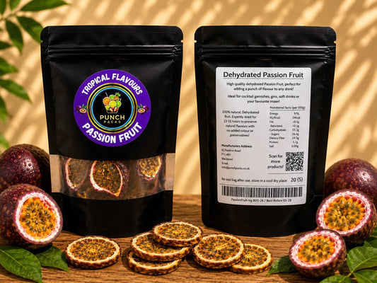 Dried Passion Fruit Slices | Elevate your Cocktails & Soft Drinks | Packs of 20 Servings!