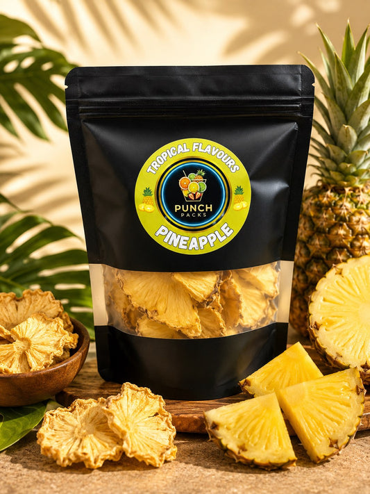 Dried Pineapple Slices | Quality Dehydrated Pineapple Perfect for Garnish | Packs of 50g & 100g